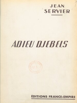 cover image of Adieu djebels